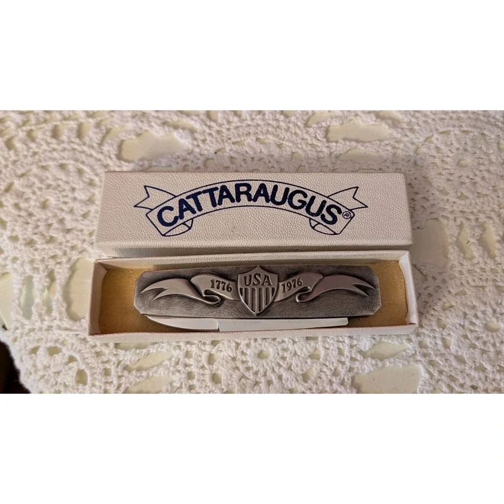 RARE VINTAGE AG RUSSELL GERMANY 1976 BICENTENNIAL EAGLE KNIFE KNIVES In Box